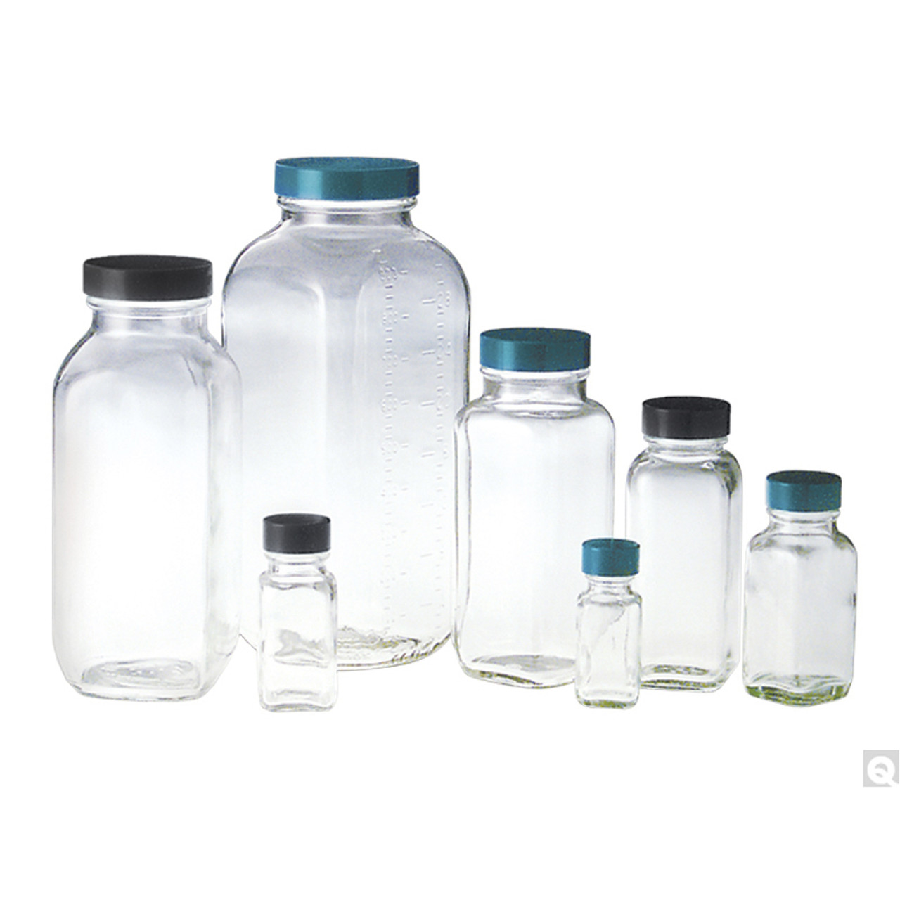 240ml Square Glass Jars With Lids