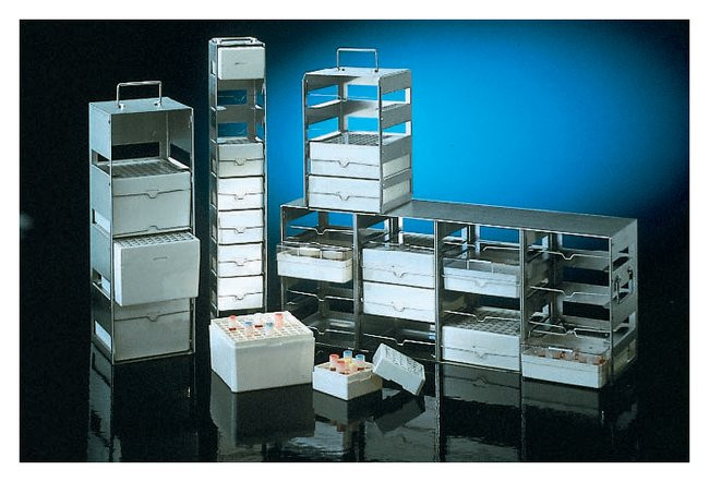 Nalgene 5036-0009 CryoBox, Freezer Racks, 9x9 Box, 1.2/2mL, 9