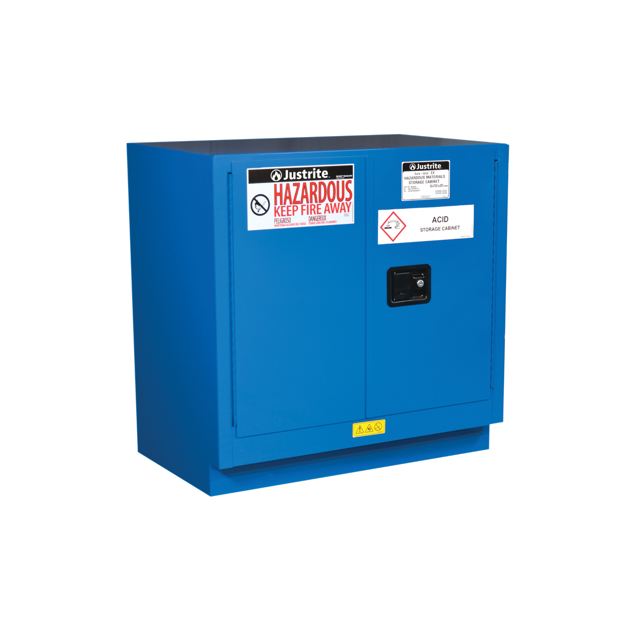 セキュリティ・セーフティ and50835 Justrite® EX Undercounter HazMat Safety Cabinet, 22 Gal, 2 self