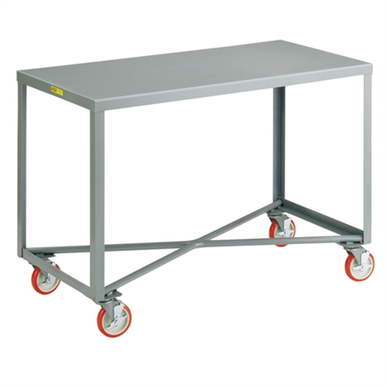 Mobile Work Bench, Single Shelf Table, Steel, 30 x 72