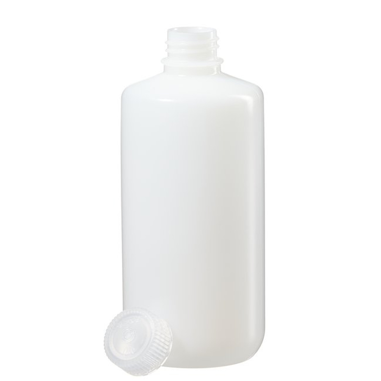 1 Gallon (128oz) Natural HDPE Plastic Industrial Round Bottle (38-400)