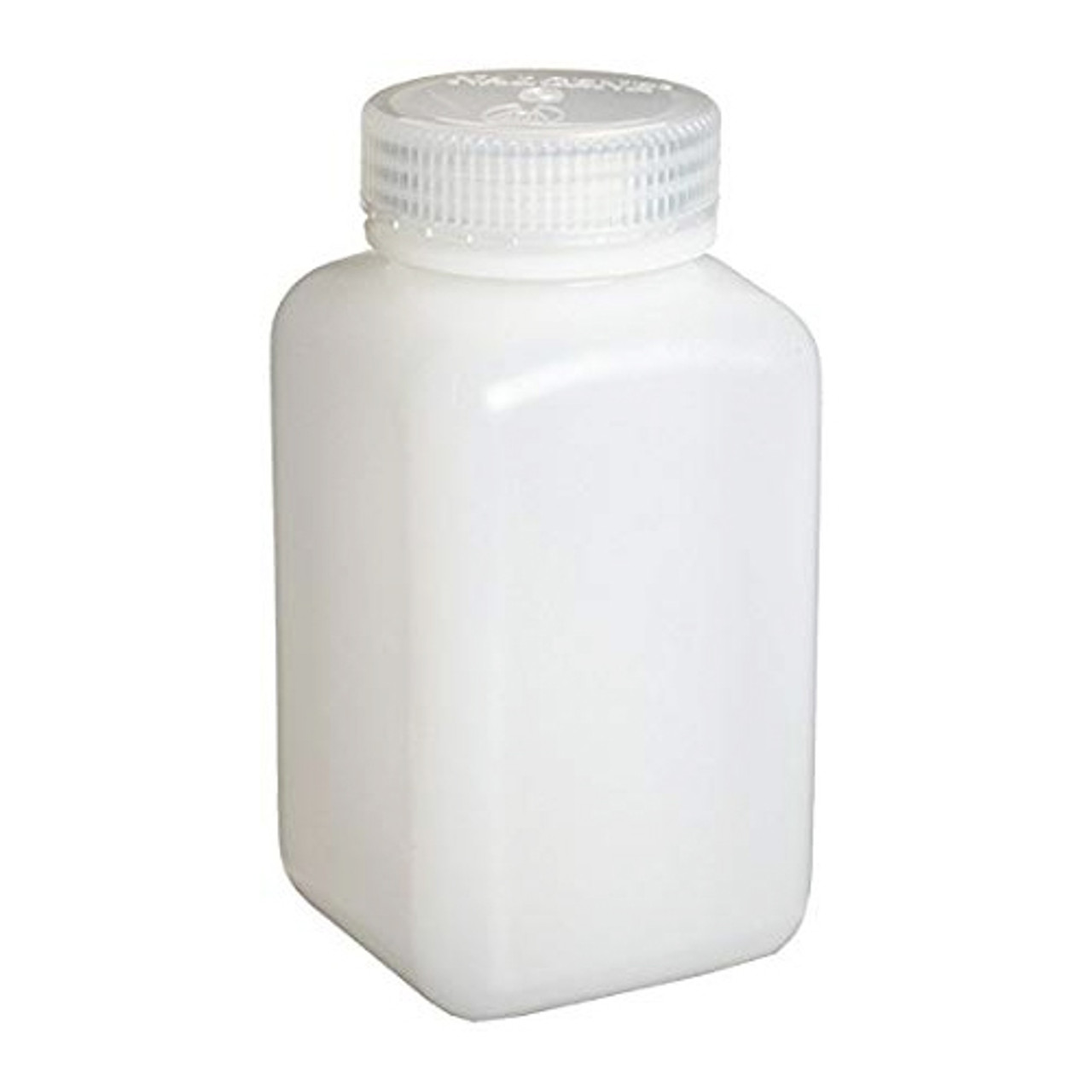 8 Ounce Plastic Square Jars with White Lids - Refillable Leak
