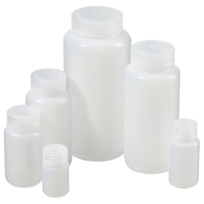 Nalgene 312189-0001 1oz Wide Mouth HDPE Bottles, case/1000
