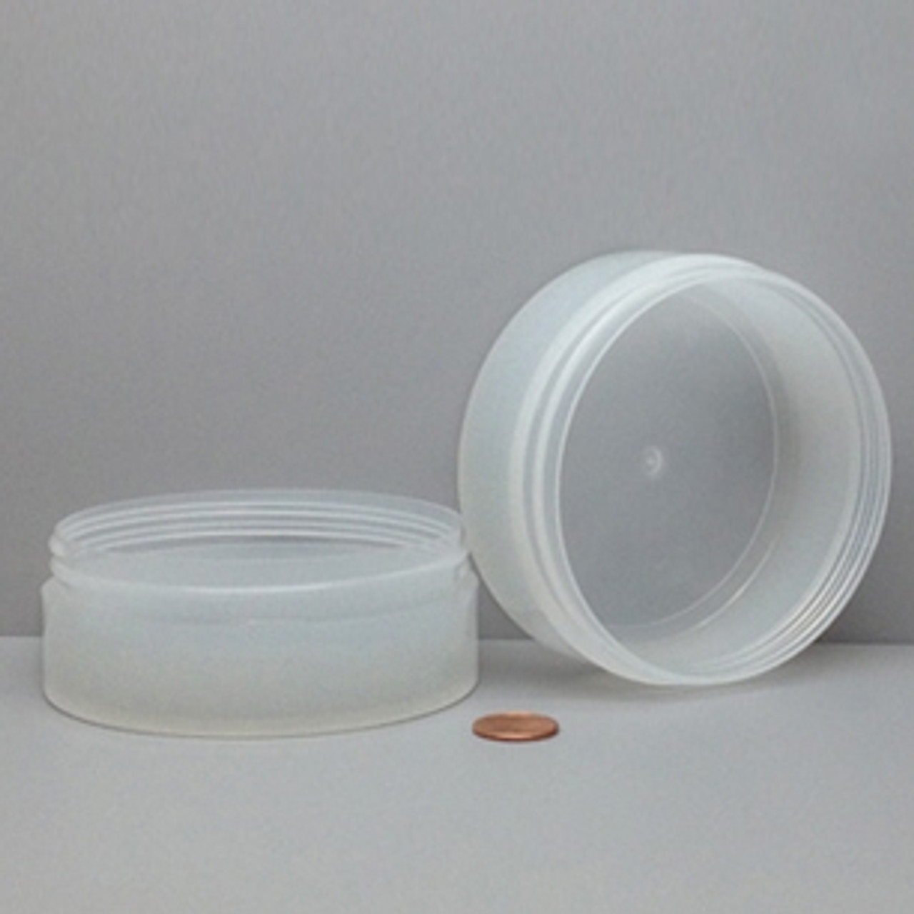 Bulk 3oz 58mm Polypropylene Jars, 80mL (no caps), case/432
