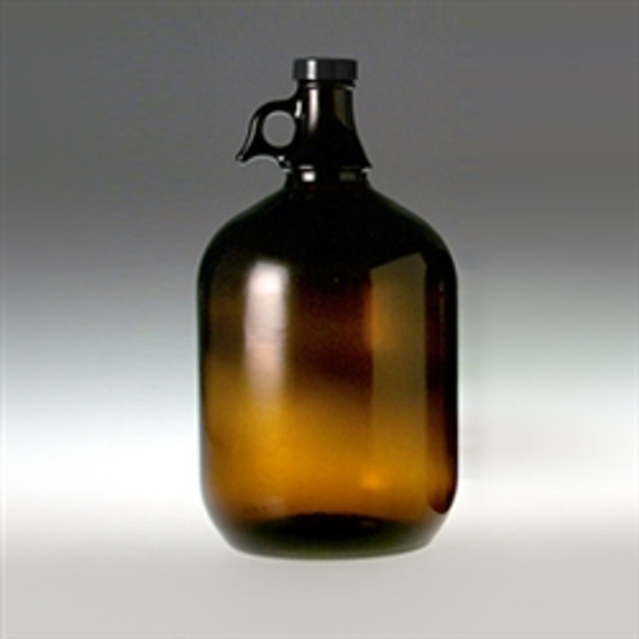 4 Liter Amber Glass Bottle with, PTFE Lined Cap, each