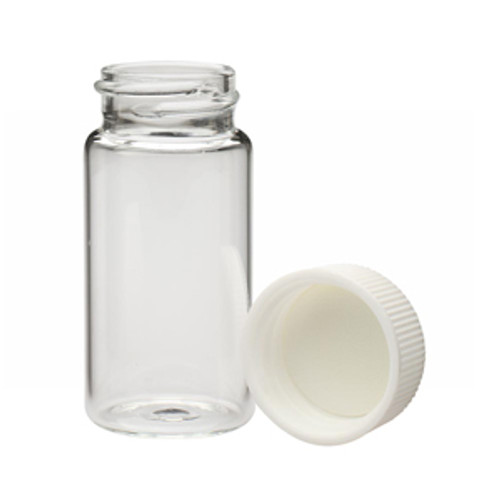 Wheaton® 20mL LS Scintillation Vials, Borosilicate Glass, 24-400 Foam Lined PP Caps, case/500