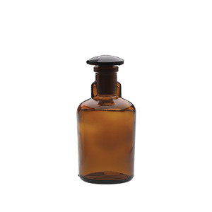 Wheaton® 100mL Bottle, Dropping, Glass Amber, Ground Stopper, case/6