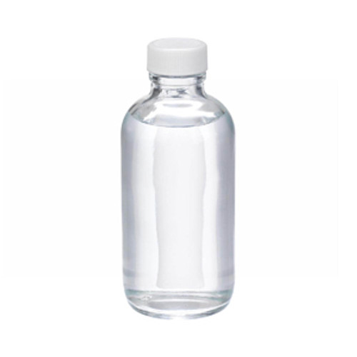 Wheaton® 4oz Glass Boston Round Bottles, Vinyl Lined Polypropylene Caps, case/24