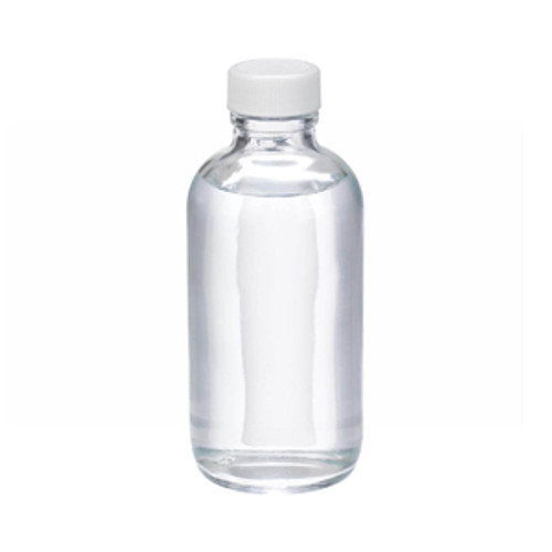 Wheaton® 4oz Clear Glass Boston Round Bottles, 22-400 Poly Vinyl Liner Bulk, case/160