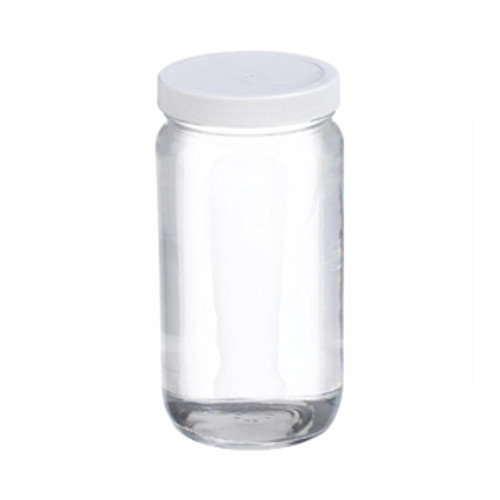 50ml Clear Glass Mini Bottles (Black Phenolic Cap) - Wholesale, 96/Case, Clear Type III 18-400