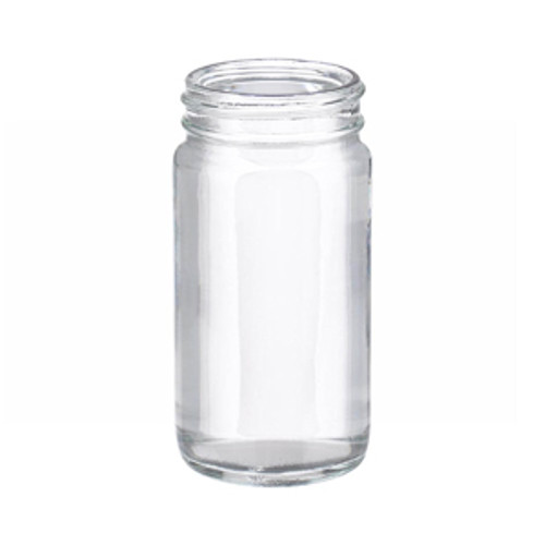 Wheaton® 4oz Clear Wide Mouth Straight Side Glass Bottles, 48-400 neck, No Caps, case/144