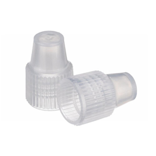 Wheaton® 8-425 Caps for Dropper Bottles made of Polypropylene, available in cases of 1000 (Product Code: DWK-W242501-01-A).