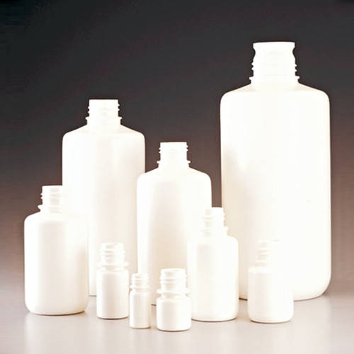 Nalgene® 362008-0004 4 oz (125mL) Boston Rounds White HDPE Bottles, No Caps, case/500
