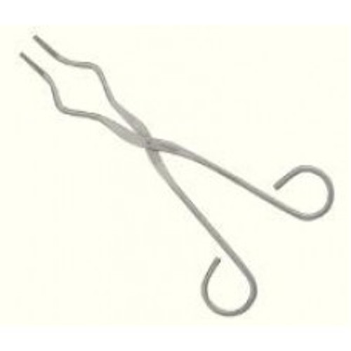 Stainless Steel General Purpose Tongs, Rivet Joint, Serrated, 9.5", pack of 12