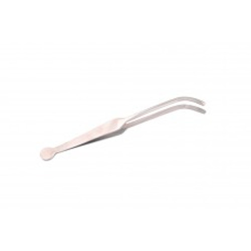 Gooseneck Forceps, Long Curving Jaws, Round Tip File-Cut, 6", each