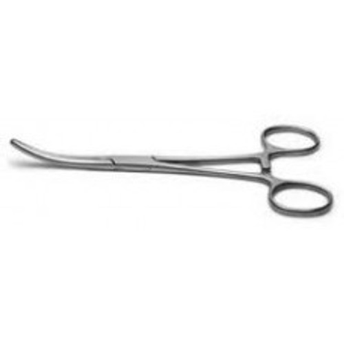 Rochester-Ochsner Hemostatic Forceps, Curved, 1x2 Teeth, Ratcheted Lock, 5.5", each