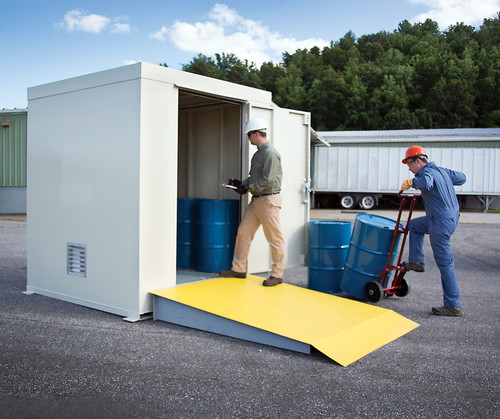 Outdoor Storage Locker, Non-Combustible, 9-Drum