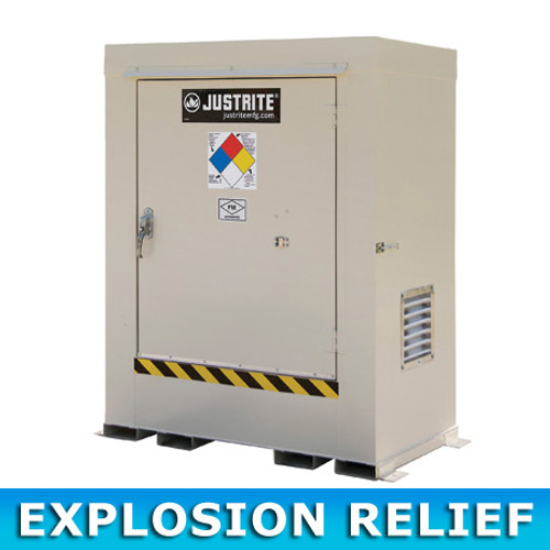 Outdoor Storage Locker, Non-Combustible, 2-Drum with Explosion Relief