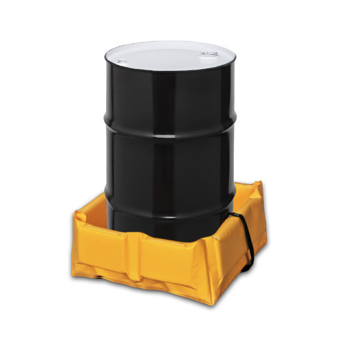 Eagle® Folding Quik-Deploy SpillNest Spill Containment, 2' x 2' x 6", 15 Gal, Yellow
