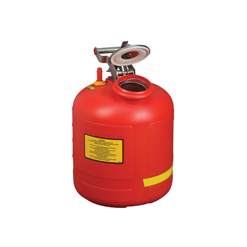 Justrite® Safety Can for Liquid Disposal, Built-in Fill Gauge, 5 gal