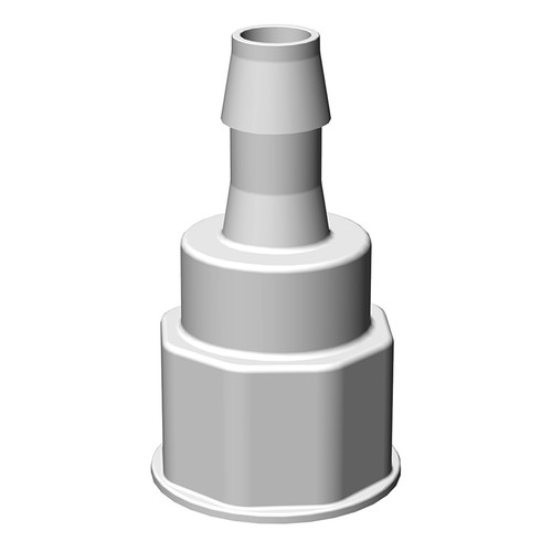 VersaBarb Spigot Fitting, 1-1/8" Thread with 1/2" Hose Barb