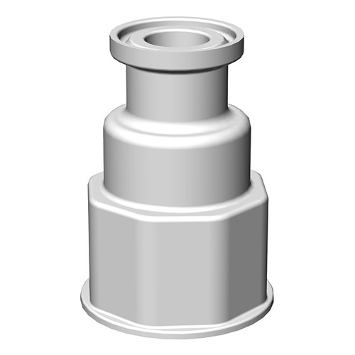 VersaBarb Spigot Fitting, 1-1/8" Thread, 3/4" Sanitary Connector