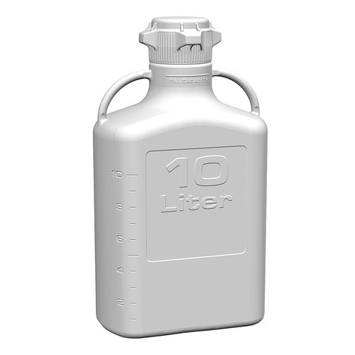 EZgrip Carboy, Polypropylene, 10 Liter with VersaCap 80mm