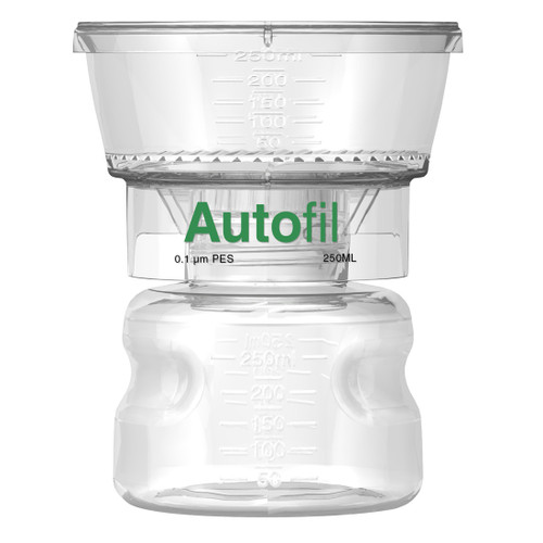Autofil Bottle Top Vacuum Filter Assembly, 250ml, 0.1um PES, Case/12
