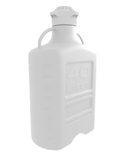 EZgrip Carboy, HDPE, 40 liter with 120mm VersaCap