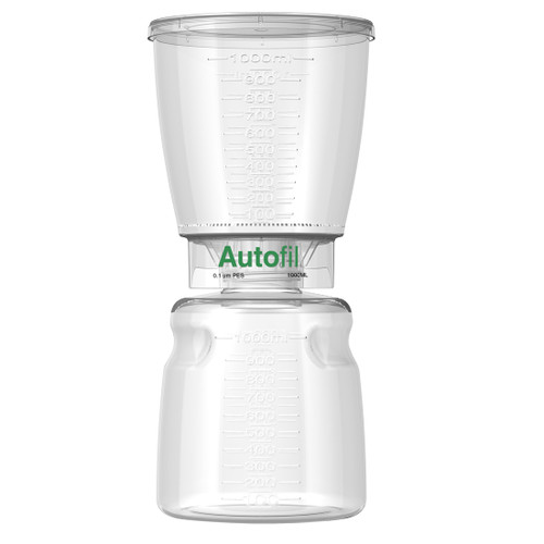 Autofil Bottle Top Vacuum Filter Assembly, 1000mL, 0.1um PES, Case/12