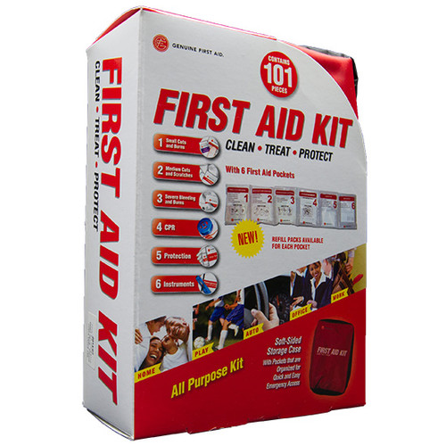Soft Sided First Aid Kit, 101 Piece, case/16