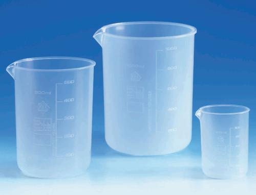 PFA Low Form Griffin Beaker, Molded Graduations, 100 ml