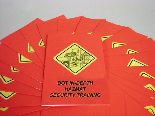 Safety Training: DOT In-Depth HAZMAT Security Employee Booklet, pack/15
