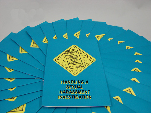 Safety Training: Handling Sexual Harassment, Employee Booklet, pack/15