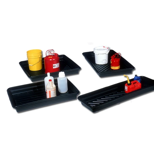 Utility Spill Trays, Large, 36" x 36", Plastic