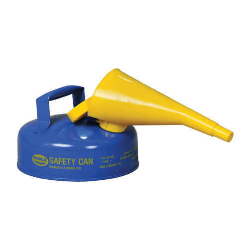 Eagle® 2 Quart Steel Safety Can For Kerosene, Type I, Flame Arrester, Blue