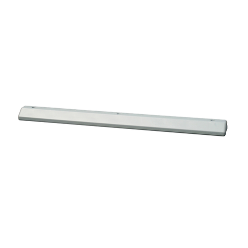 Eagle® 8" W x 72" L x 4", Plastic Protective Parking Stop, Anchor Kit with 3 Spikes, Gray
