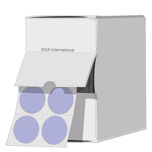 Lab-TAG Cryogenic Labels - Cryogenic Color Dots for 1.5 ml Microtube Tops, Lavender, 0.5", 1,100 labels/ roll