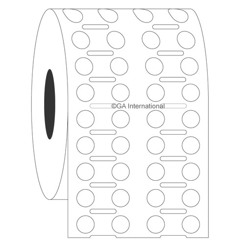 NitroTAG - Cryogenic Barcode Labels for Liquid Nitrogen Storage, White, 0.25", 4000 labels/roll