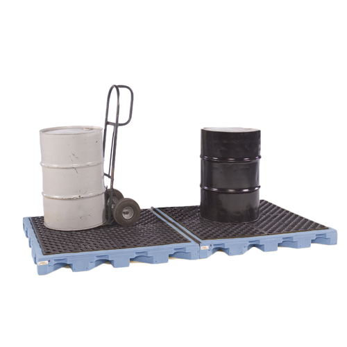 8-Drum Containment Spill Pallet, 88 gal sump, Fluorinated