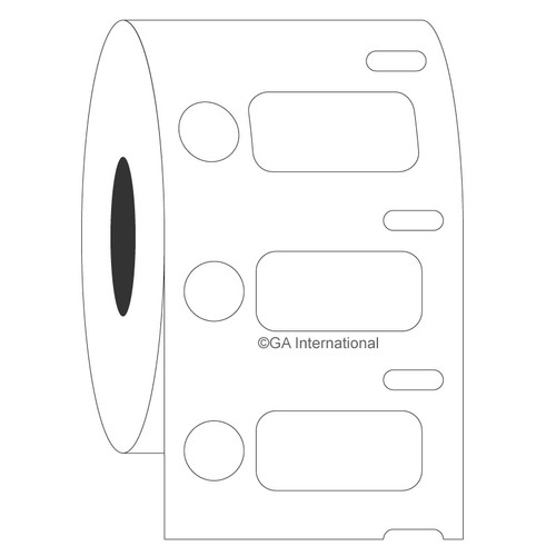 Cryo-DTermo - DYMO-Compatible Cryogenic Labels, White, 1.04" x 0.5" + 0.375", 500 labels/ roll