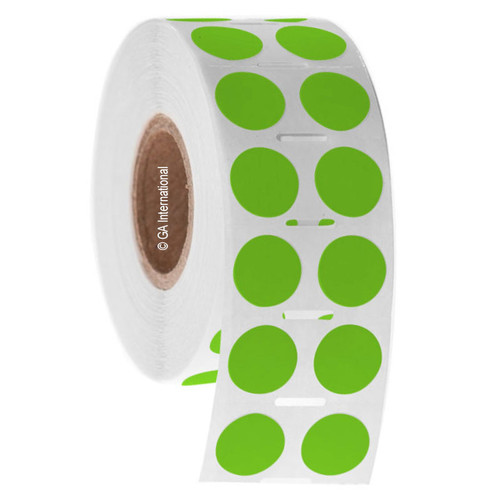 NitroTAG - Cryogenic Barcode Labels for Liquid Nitrogen Storage, Green Apple, 0.5", 2000 labels/roll