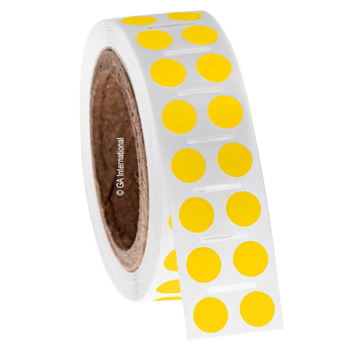 NitroTAG - Cryogenic Barcode Labels for Liquid Nitrogen Storage, Yellow, 0.354", 4000 labels/roll