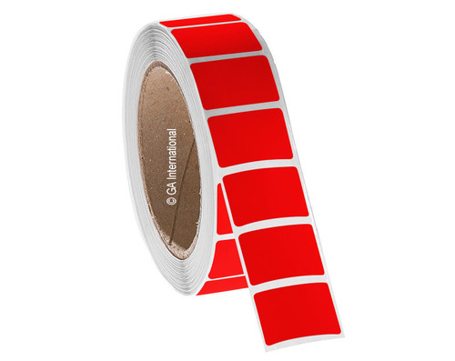 NitroTAG - Cryogenic Barcode Labels for Liquid Nitrogen Storage, Red, 1.25" x 0.875", 1000 labels/roll