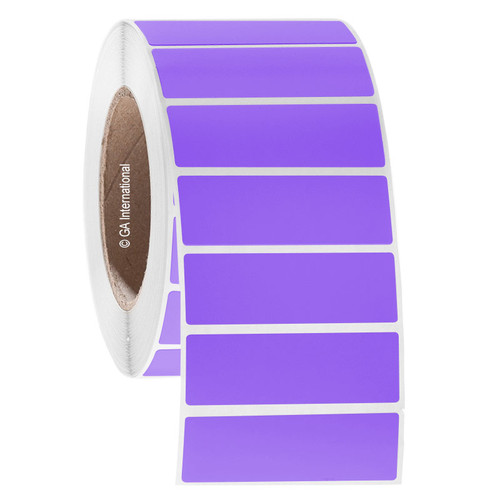Permanent FreezerTAG Deep-Freeze Labels for Thermal-Transfer Barcode Printers, Lavender, 3" x 1", 1000 labels/roll