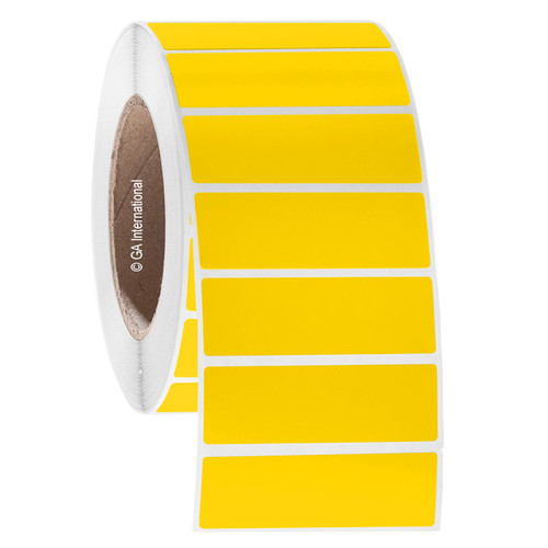 Permanent FreezerTAG Deep-Freeze Labels for Thermal-Transfer Barcode Printers, Yellow, 3" x 1", 1000 labels/roll