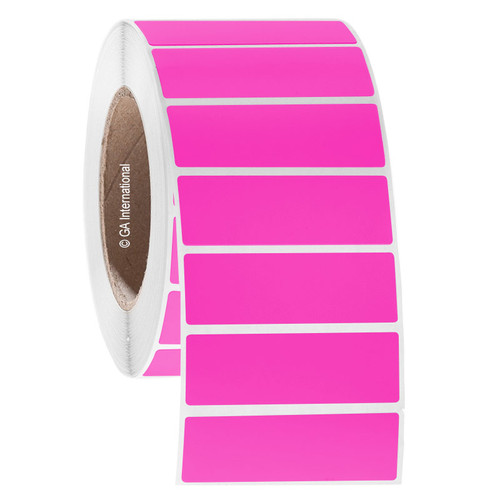 NitroTAG - Cryogenic Barcode Labels for Liquid Nitrogen Storage, Pink, 3" x 1", 1000 labels/roll