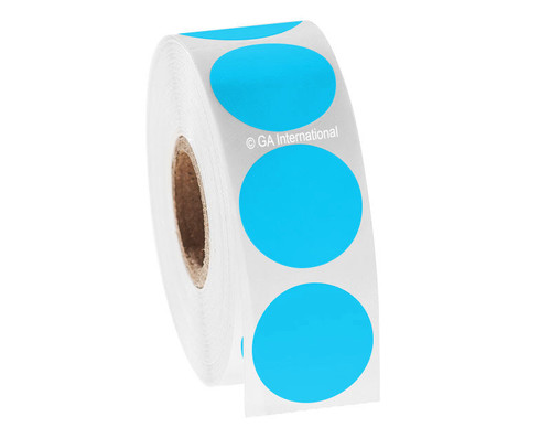 Permanent FreezerTAG Deep-Freeze Labels for Thermal-Transfer Barcode Printers, Blue, 1", 1000 labels/roll