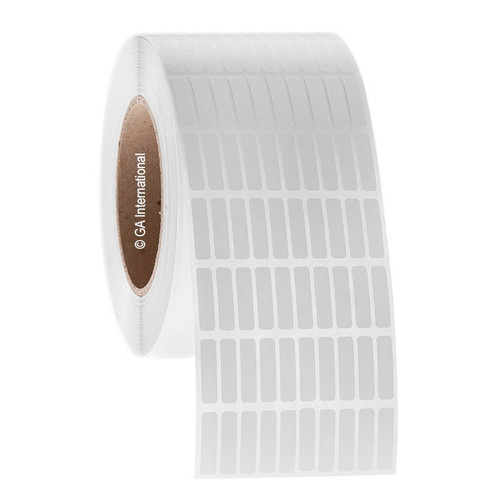Removable FreezerTAG Deep-Freeze Labels for Thermal-Transfer Barcode Printers, White, 0.25'' x 1'' / 6.4mm x 25.4mm (10 across), 10000 labels/roll