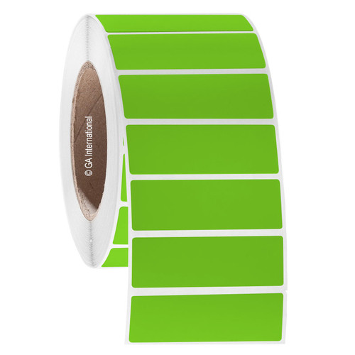 NitroTAG - Cryogenic Barcode Labels for Liquid Nitrogen Storage, Green Apple, 3" x 1", 1000 labels/roll
